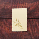 【はがき】水仙 金 無地 (1枚)｜唐紙