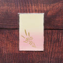 【はがき】水仙 金 桃地 (1枚)｜唐紙