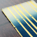 【はがき】竹 金 藍地 (1枚)｜唐紙