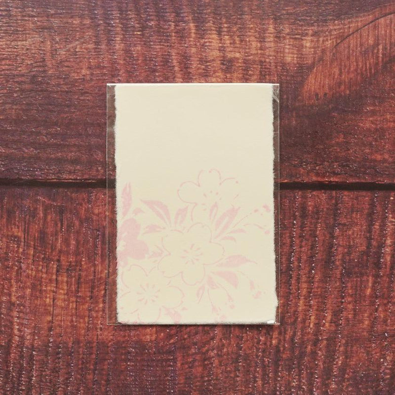 【はがき】桜 桜色 無地 (1枚)｜唐紙