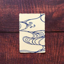 【はがき】水 紺 無地 (3枚)｜唐紙