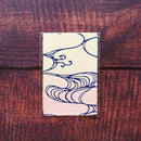 【はがき】水 紺 桃地 (3枚)｜唐紙