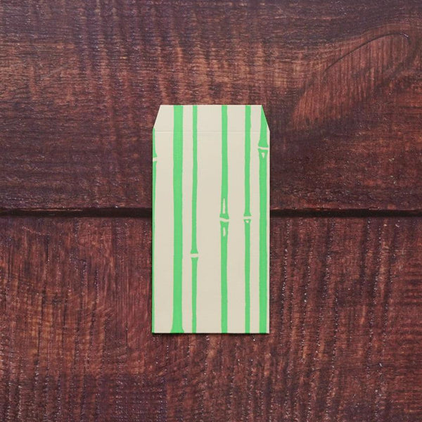 【ポチ袋】(大) 竹 若竹 (2枚)｜唐紙