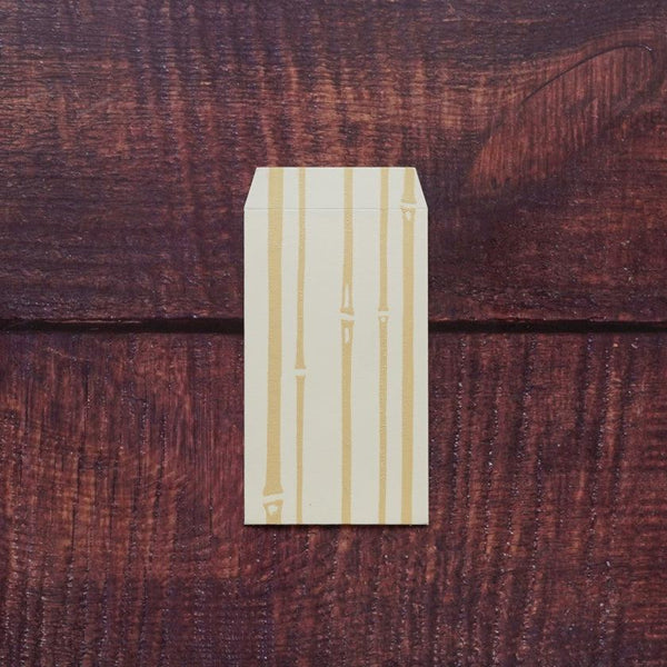 【ポチ袋】(大) 竹 金雲母 (2枚)｜唐紙