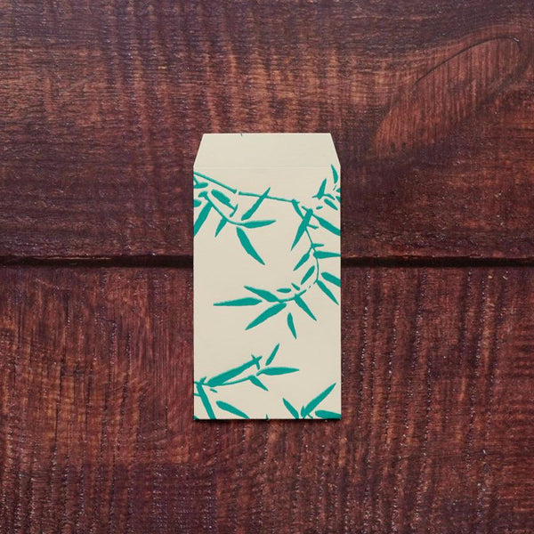 【ポチ袋】(大) 笹 若草 (2枚)｜唐紙