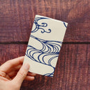 【ポチ袋】(大) 水 紺 (2枚)｜唐紙