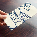 【ポチ袋】(大) 水 紺 (2枚)｜唐紙