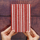 【御朱印帳】竹 赤地｜唐紙