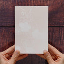 【御朱印帳】雲母引き 梅 白地｜唐紙