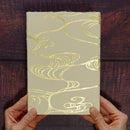 【御朱印帳】和綴じ 純金箔押し｜唐紙