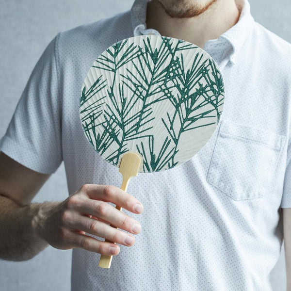 【うちわ】松 (小)｜唐紙