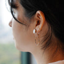 【イヤリング】白磁 シルバー | 有田焼 | 6.kiln