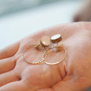 【イヤリング】白磁 ゴールド | 有田焼 | 6.kiln