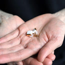 【イヤリング】白磁スクエア (S) | 有田焼 | 6.kiln