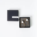 【ピアス】白磁ゴールド | 有田焼 | 6.kiln