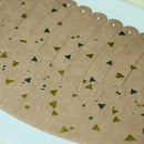 【折り紙トレイ】紙の貝殻椀 三角箔茶 | 加飾技法