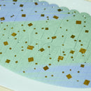 【折り紙トレイ】紙の貝殻椀 刷毛石紫 | 加飾技法