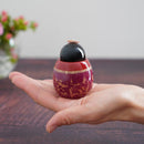 【ひな人形】ミニ親王飾り (殿：黒、姫：紅) | 津軽塗