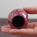 【ひな人形】ミニ親王飾り (殿：青、姫：紅) | 津軽塗