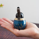 【ひな人形】ミニ親王飾り (殿：青、姫：紅) | 津軽塗