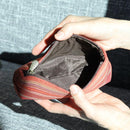 【カジュアルポーチ】こっかーら (赤) | 八重山みんさー織り |あざみ屋