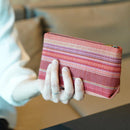 【カジュアルポーチ】こっかーら (赤) | 八重山みんさー織り |あざみ屋