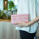 【カジュアルポーチ】野牡丹 (ピンク) | 八重山みんさー織り |あざみ屋