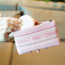 【カジュアルポーチ】野牡丹 (ピンク) | 八重山みんさー織り |あざみ屋