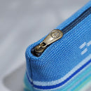 【カジュアルポーチ】ニライカナイ (青) | 八重山みんさー織り |あざみ屋