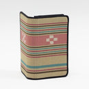 【名刺入れ】玉辺 夏花 (ピンク) | 八重山みんさー織り |あざみ屋