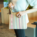 【トラベルショルダー】夏花 (ピンク) | 八重山みんさー織り |あざみ屋