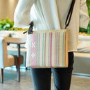 【トラベルショルダー】夏花 (ピンク) | 八重山みんさー織り |あざみ屋