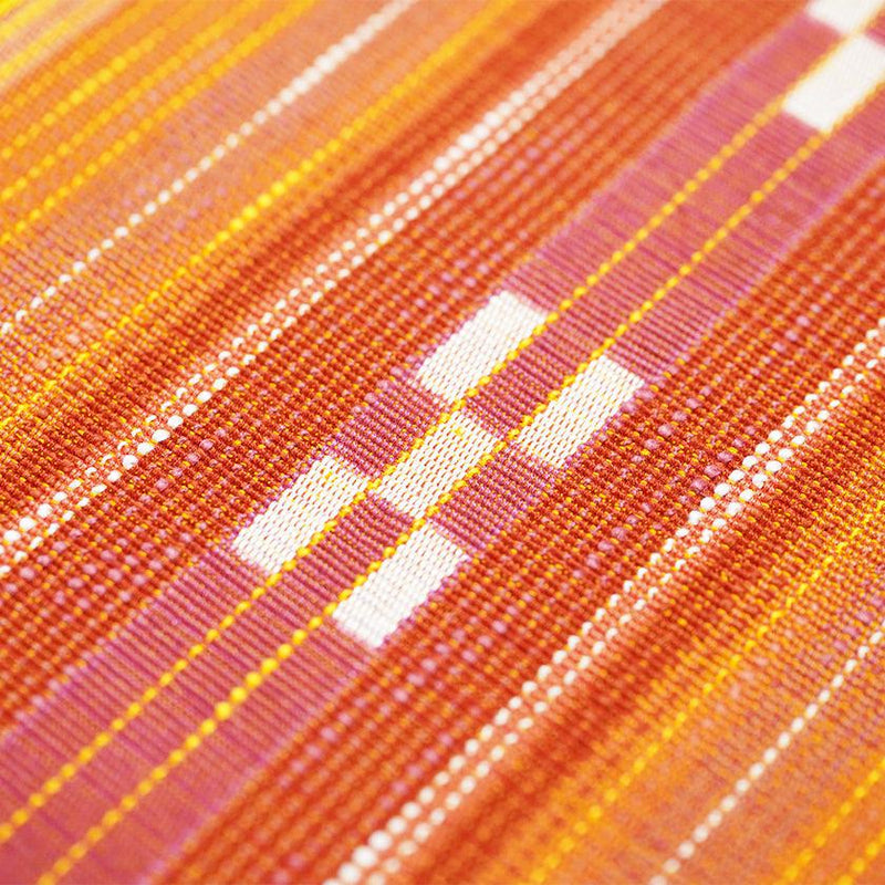 【タペストリー小】ブーゲンビリア (橙) | 八重山みんさー織り |あざみ屋
