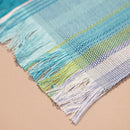 【テーブルセンター】 ニライカナイ (青) 中 | 八重山みんさー織り |あざみ屋