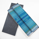 【テーブルセンター】 ニライカナイ (青) 中 | 八重山みんさー織り |あざみ屋