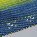 【コースター】シーグラデーション 2枚セット 黄緑 | 八重山みんさー織り |あざみ屋