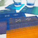 【コースター】シーグラデーション 2枚セット 紫 | 八重山みんさー織り |あざみ屋