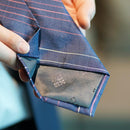 【ネクタイ】ピンストライプ (紺) | 八重山みんさー織り |あざみ屋