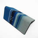 【長財布】 南風 (青) 束入れ前段ハギ | 八重山みんさー織り |あざみ屋