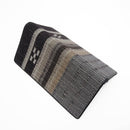 【長財布】 綾羽 (グレー茶) 束入れ前段ハギ | 八重山みんさー織り |あざみ屋