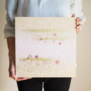 【アートパネル】春 桜小紋・箔 (L) | 金銀砂子細工 | 逸品集（菊池襖紙工場）