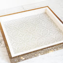 【アートパネル】春 桜小紋・箔 (L) | 金銀砂子細工 | 逸品集（菊池襖紙工場）