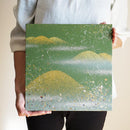 【アートパネル】夏 金山・草 (L) | 金銀砂子細工 | 逸品集（菊池襖紙工場）