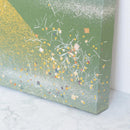 【アートパネル】夏 金山・草 (L) | 金銀砂子細工 | 逸品集（菊池襖紙工場）