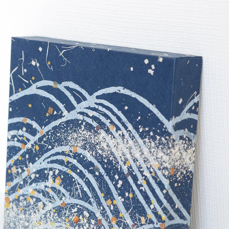 【アートパネル】夏 大波・藍 (S) | 金銀砂子細工 | 逸品集