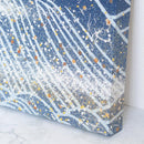 【アートパネル】夏 大波・藍 (L) | 金銀砂子細工 | 逸品集（菊池襖紙工場）