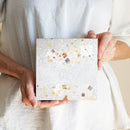 【アートパネル】冬 銀唐草 (S) | 金銀砂子細工 | 逸品集（菊池襖紙工場）