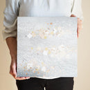 【アートパネル】冬 銀唐草 (L) | 金銀砂子細工 | 逸品集（菊池襖紙工場）