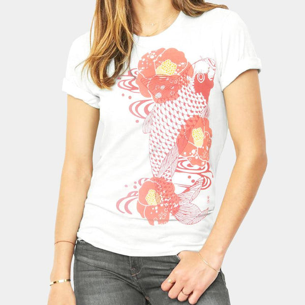 【Tシャツ】花椿 | シルクスクリーンプリント