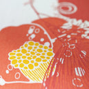 【Tシャツ】花椿 | シルクスクリーンプリント